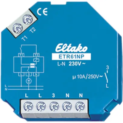 EB-Trennrelais Eltako 230VAC 1S 10A +Kontaktabfrage 