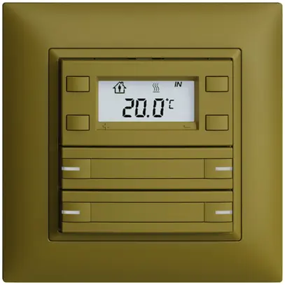 Pulsante RTH INC KNX 4×EDIZIOdue FMI olive, con carta+LED RGB 