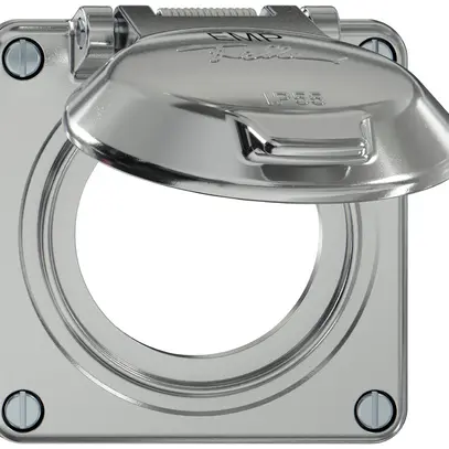 Parte superiore ELEMENT SNAPFIX® c.coperchio ribaltabile c.simbolo EMP Ø53mm all 