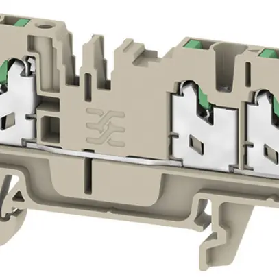 Borne de passage Weidmüller S3C 2.5 SNAP IN 2.5mm² beige 