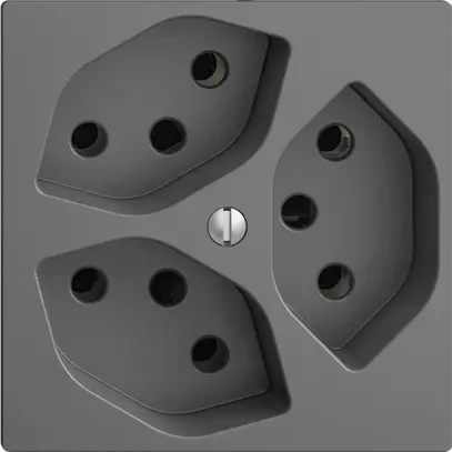 Presa INC EDIZIOdue 3×T13 grigio scuro 