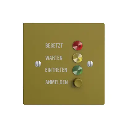Türstation für Rufleuchte olive deutsch, EDIZIOdue 