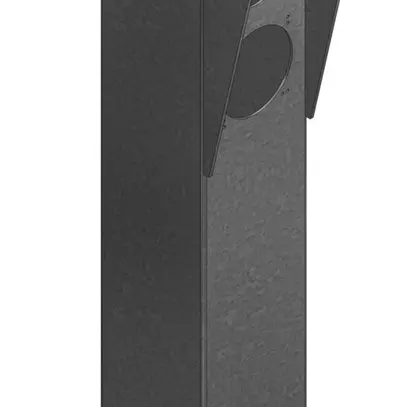 Colonna di raccordo Woertz su un lato 100×100×500mm Ø2×68mm con flangia grigio 