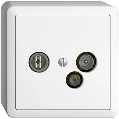 AP-Datendose TV-R DD19 5…65MHz EDIZIOdue weiss 