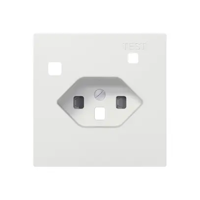 Kit di copertura SIDUS Z/E per presa FI T23 con shutter bianco 