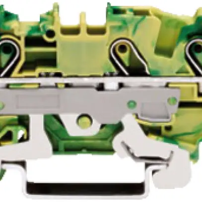 Borne de passage WAGO TOPJOB S 6mm² 3L vert/jaune série 2006 