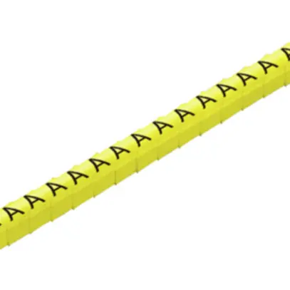 Marcatore di conduttore Weidmüller CLI C MP p.Ø2…3mm 3×4mm stampa: E, giallo 