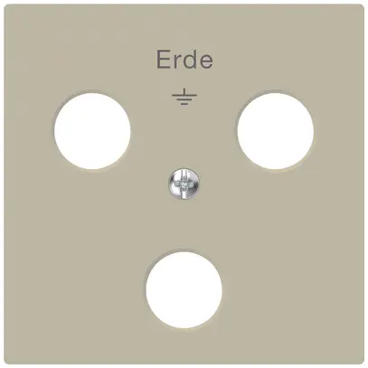 Placca frontale Hager kallysto per presa di terra a 3 spine Woertz beige 