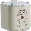 Fusibile HPC Hager DIN3 500VAC 500A gG/gL segnalatore doppio antiruggine 