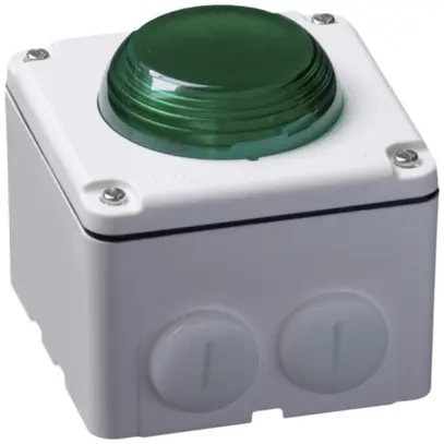 Lampe flash Hugentobler type 18 NAP 230VAC vert 