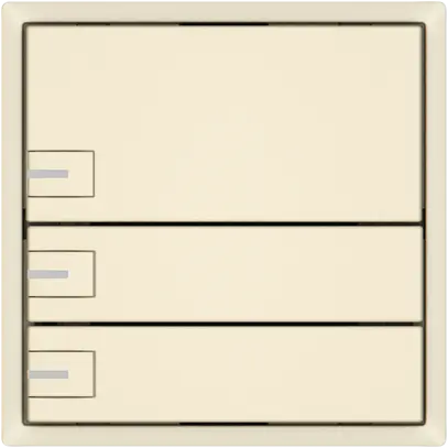 Poussoir KNX RGB EDIZIO.liv SNAPFIX® capteur temp.RGB-LED 3× comm.1T cr 