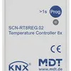Thermostat d'ambiance KNX AMD MDT SCN-RT8REG.02 8-can pour Pt1000 gris 