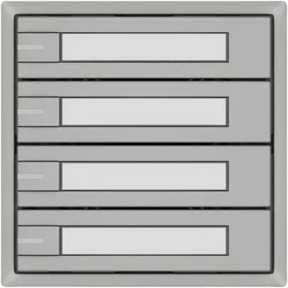 Pulsante KNX RGB EDIZIO.liv SNAPFIX® sensore temp.RGB-LED targ.4× com.1T grc 