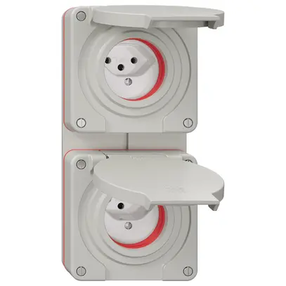 Combinaison NUP NEVO, 2×T13, IP55 d'après SN 441011 série a.joint rouge, grc 