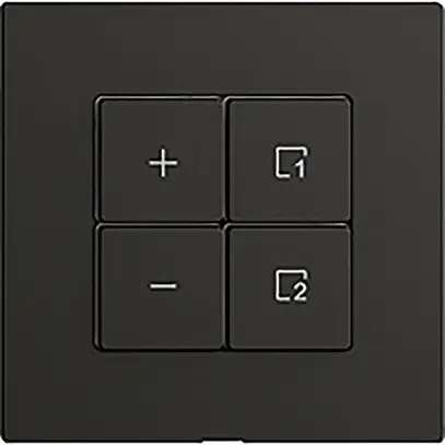 Dimmer Uni-LED 1K/4T Szene WLAN Edue Wiser schwarz 