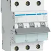 Disjoncteur Hager MCB 3P 415V type B 40A Icn 6kA 3UM 