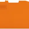 Abschlusswand WAGO TopJob-S orange 3P zu Serie 2002 