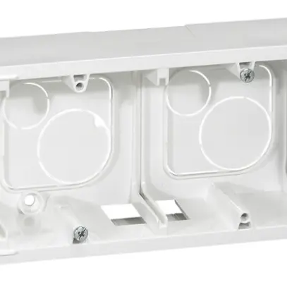 AP-Gehäuse MOS 1×2×4Module weiss Tiefe=40mm 