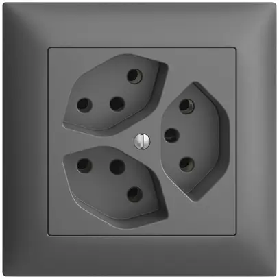 Presa INC EDIZIOdue 3×T13 grigio scuro 