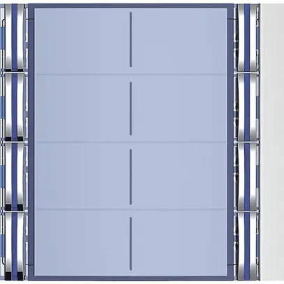 Façade avec 8 boutons pour module d'appel avec 8 boutons Sfera aluminium 