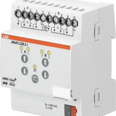 Actionneur de jalousie KNX AMD 2-fois 6A 230VAC, manuel 