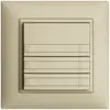 Pulsante INC KNX 6×EDIZIOdue vanille RGB senza LED con inserto carta 