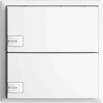 KNX-Taster RGB EDUE, 250mW, m.RGB-LED, 2×Taste, 1×Tastenb., ws 