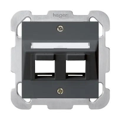 Kit di montaggio INC kallysto 2×Keystone antracite con piastra di fissaggio 