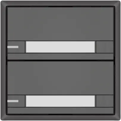 Poussoir KNX RGB EDIZIO.liv SNAPFIX® capteur temp.RGB-LED étiqu.2×com.2T grf 