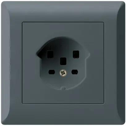 Prise ENC HA kallysto.line type 25 avec bornes enfichables anthracite 