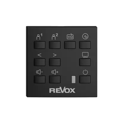 Kit montaggio EDIZIOdue F per Voxnet con 10 tasto & finestra IR, nero 