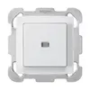 Pulsante luminoso INC kallysto A-R/1P bianco con piastra di fissaggio 