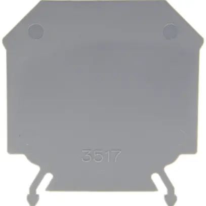 Parete d'estremità 10mm² grigio 