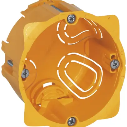 Boîte ENC Batibox MOS jaune 2 mod. p=60mm pour cloison creuse 