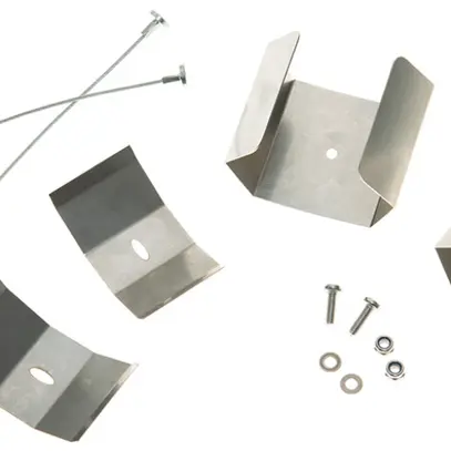 Jeu de crampons de montage DOTLUX MISTRAL acier 50×50×42mm argent 