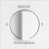 Interrupteur rotatif EDIZIO.liv SNAPFIX® manette 2/1L 0-Manuel-0-Auto bc 