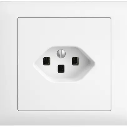 Prise INC EDIZIOdue T23 16A blanc, avec bornes enf. 