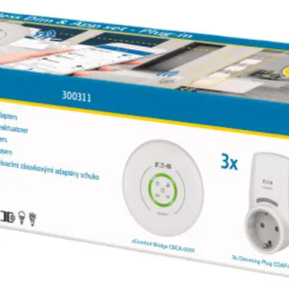 Kit di avvio xComfort "Wireless Dim&App Plug-In", incl. gateway "Bridge" 