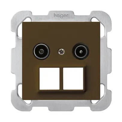 UP-Antennendose R/TV HMS kallysto B 19dB braun 