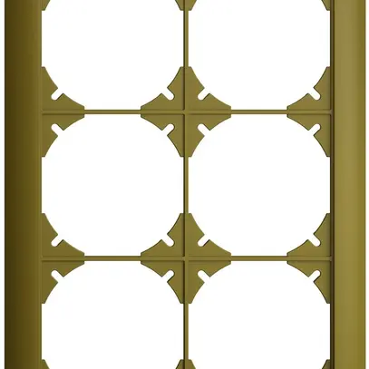Cadre de recouvrement EDIZIOdue 2×3 olive 