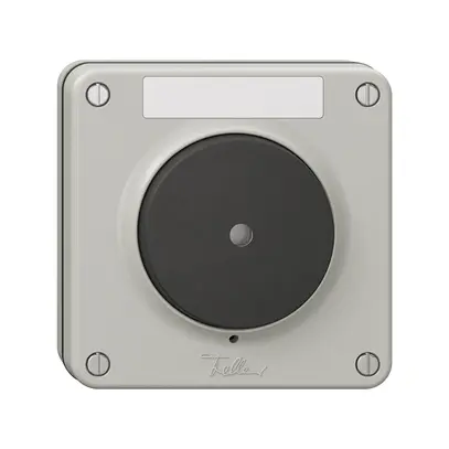 Contatto suoneria luminoso NUP NEVO c.etichetta, 16A, 230 VAC, grigio chiaro 