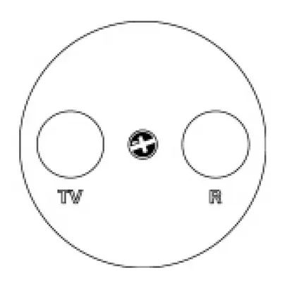 Disco frontale basico TV/R bianco 