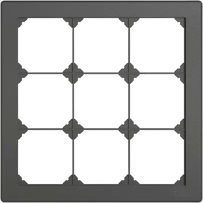 En-tête ENC EDIZIO.liv SNAPFIX® 3×3 pour combinaisons au choix gris foncé 