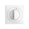 Kit frontale EDIZIOdue 0<-1 bianco 60×60mm per pulsante girevole 
