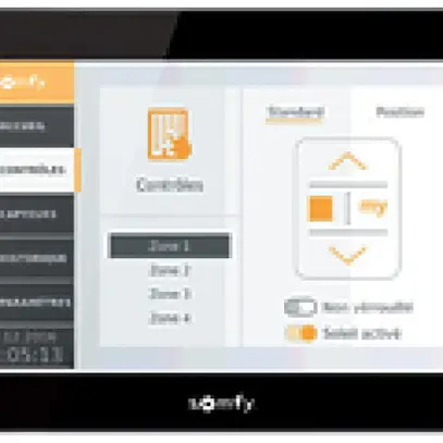Centro di protezione solare Somfy TouchBuco ANIMEO IB+ new, 8 zone +7" display 