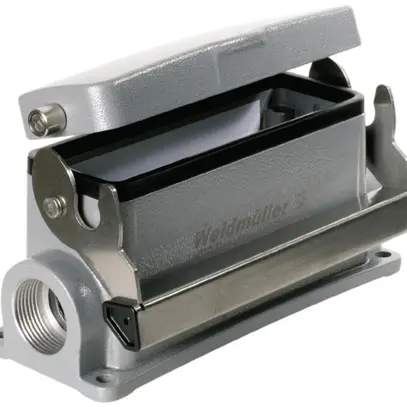 Sockelgehäuse Weidmüller HDC 24B Längsbügel Unterteil Gr.8 1×M25 seitlich 