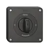 Interruttore rotativo NUP NEVO, 2/1 L, con manopola, KS, 0-Hand-0-Automat, nero 