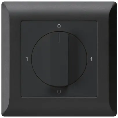 Interruttore rotativo INC kallysto.line 0/3L nero con manopola 