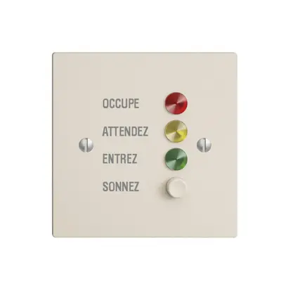 Station de porte EDIZIOdue crema pour signaux d'appel 