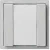 Poussoir multifonction ENC KNX kallysto double gris clair 